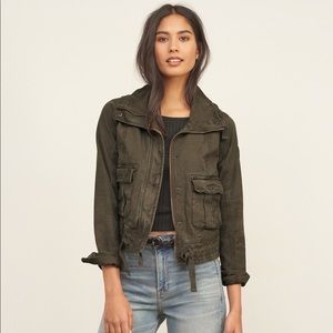 Abercrombie & Fitch Green Military Jacket NWT
